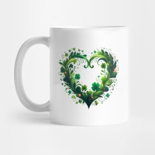 Heart Irish Shamrock St Patrick Day Mug